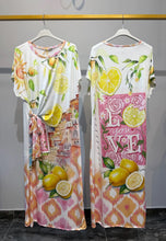 Load image into Gallery viewer, Lemon side knot Lycra dress
