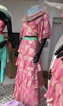 Load image into Gallery viewer, Gold foil luxe skirt set
