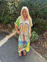 Load image into Gallery viewer, Green sun lurex maxi dress
