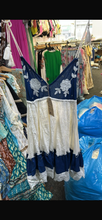 Load image into Gallery viewer, Denim tie up midi dress
