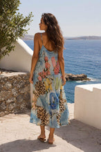 Load image into Gallery viewer, Lurex lady face maxi strappy dress
