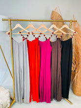 Load image into Gallery viewer, Beaded crepe jumpsuit with bead detail
