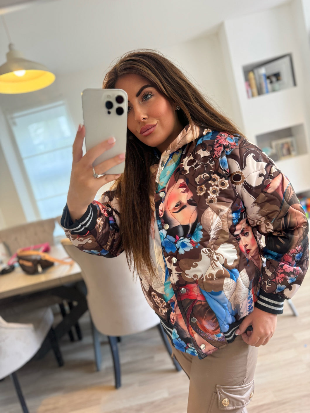 Brown Freda puffa jacket
