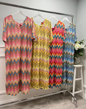 Load image into Gallery viewer, Zigzag lurex dresses new style
