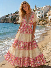 Load image into Gallery viewer, Mya ruffle boho maxi dress
