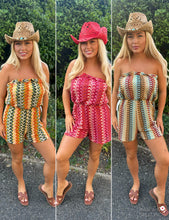 Load image into Gallery viewer, Crochet zigzag playsuits
