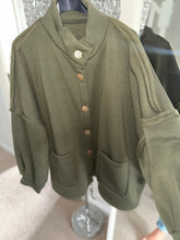 Load image into Gallery viewer, Khaki fleece jacket
