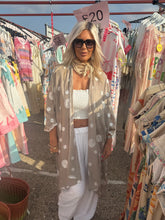 Load image into Gallery viewer, Mocha polka dot kaftan

