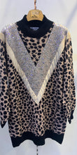 Load image into Gallery viewer, Sparkle animal print jumper

