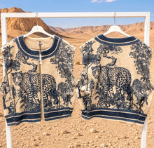Load image into Gallery viewer, Jungle navy borg waistcoat
