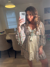 Load image into Gallery viewer, Boho midi embroidery dress
