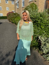 Load image into Gallery viewer, Mint skirt 100% cotton
