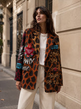 Load image into Gallery viewer, Leopard oh wait blazer
