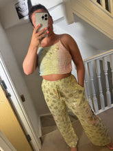 Load image into Gallery viewer, Luxe yellow tiedye boho set
