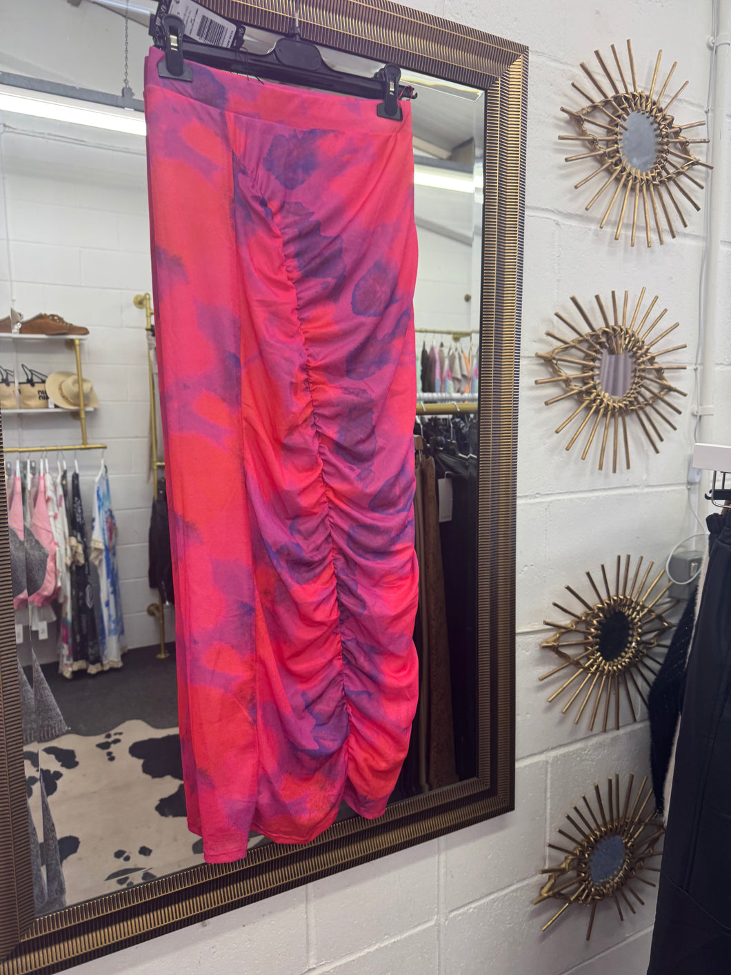 Tiedye mesh skirt maxi