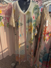 Load image into Gallery viewer, Lace lurex parrot Florida dress
