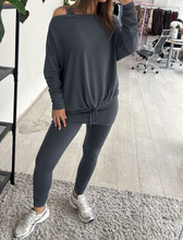 Load image into Gallery viewer, Charcoal 3pc co ord loungewear
