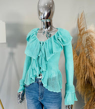 Load image into Gallery viewer, Knit frilly top
