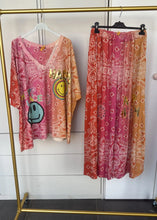 Load image into Gallery viewer, Boho lurex smile co ord curve

