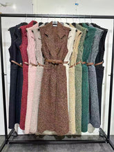 Load image into Gallery viewer, Soft belted long waistcoat 5 colours

