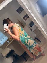 Load image into Gallery viewer, Sun &amp; palm lurex dress
